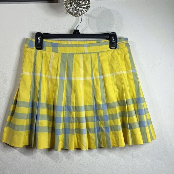 (K2) Burberry Golf Check Print Mini Skirt, Women's Size 8 - Picture 4 of 13